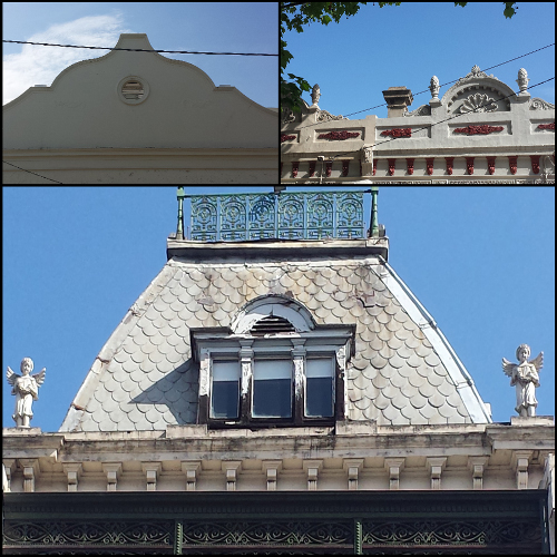 Clockwise: Westgarth St, near Brunswick st (old iceworks?) - House in Westgarth St - Johnston St near Brunswick St, a couple doors down from the old post office